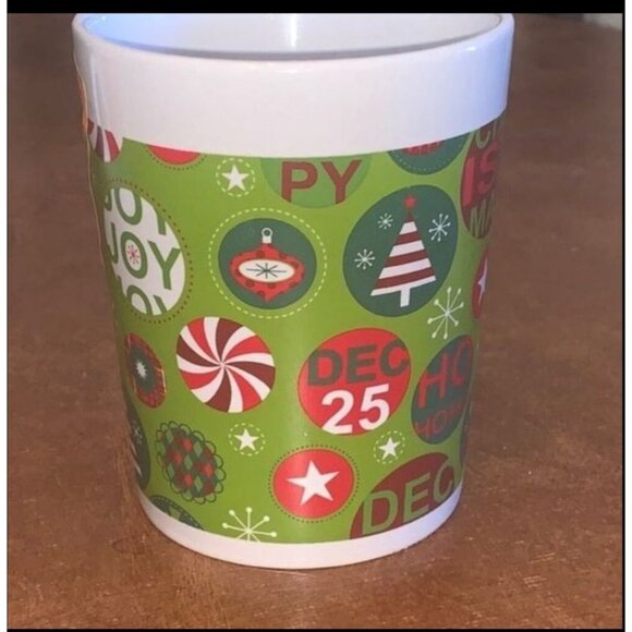 Christmas Theme Mugs  Farm Fresh Christmas  Santa Belt  Holiday Ornamen - Picture 4 of 15